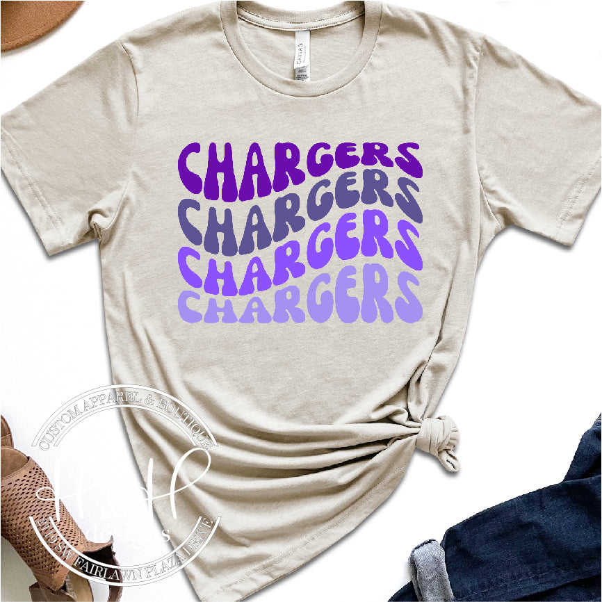 chargers retro shirt