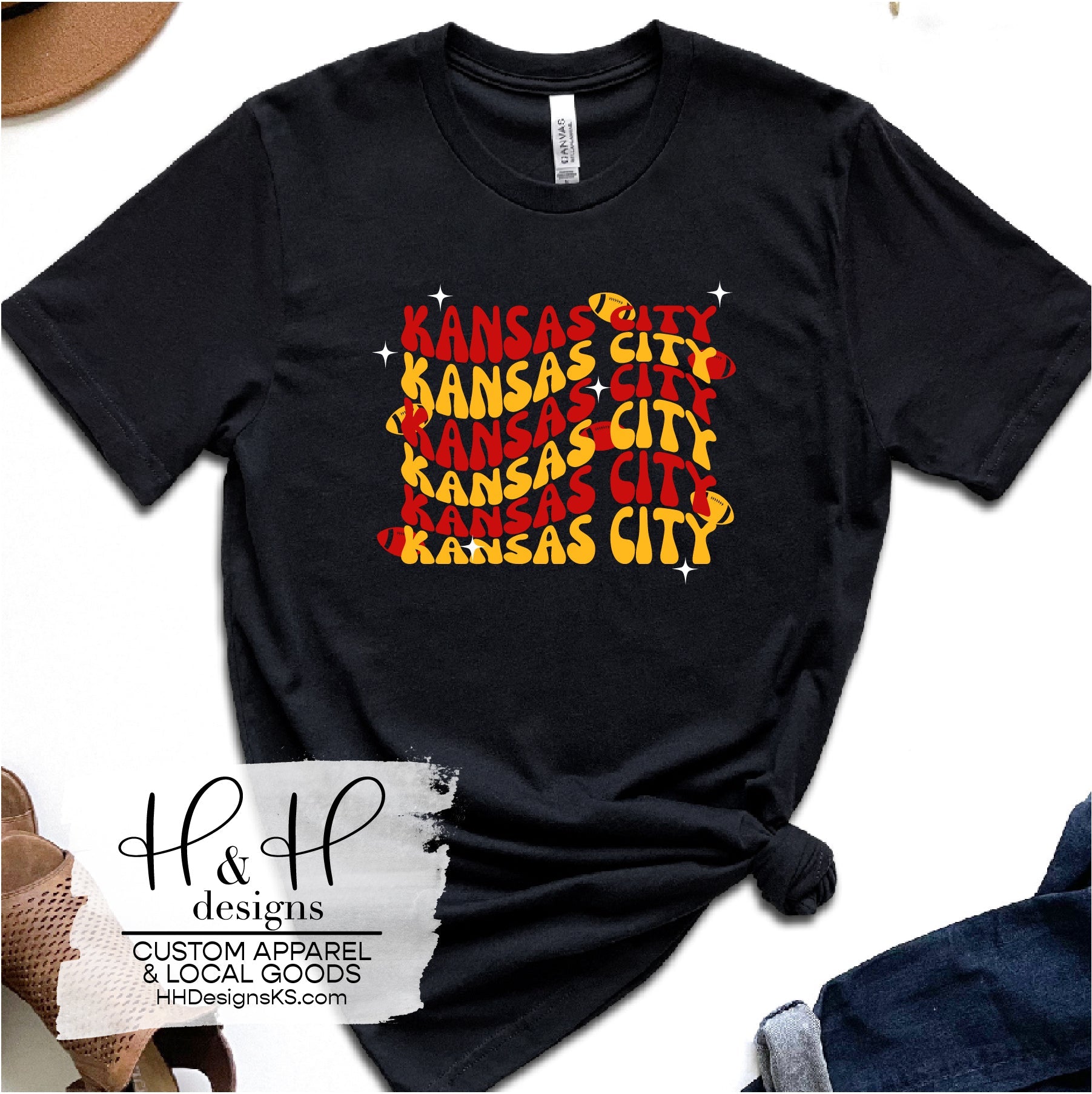 BELLA+CANVAS Kansas City Chiefs Graphic Medium / Short Sleeve