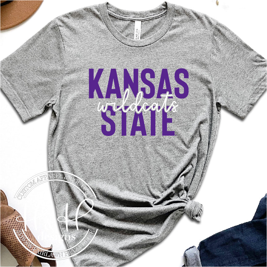 : Vintage Kansas City Script T-Shirt : Clothing, Shoes