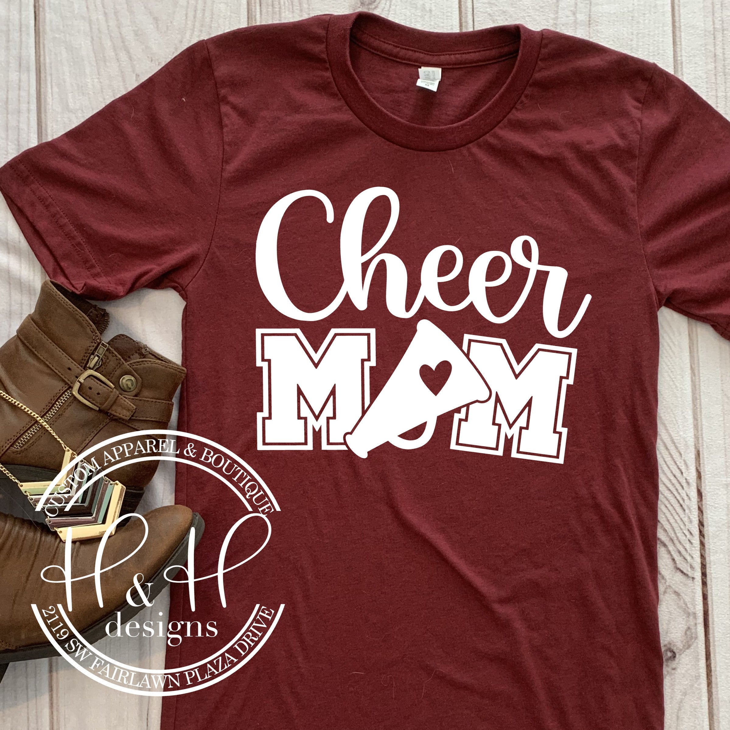 Football & Cheer Mom Jersey - Personalized Spiritwear