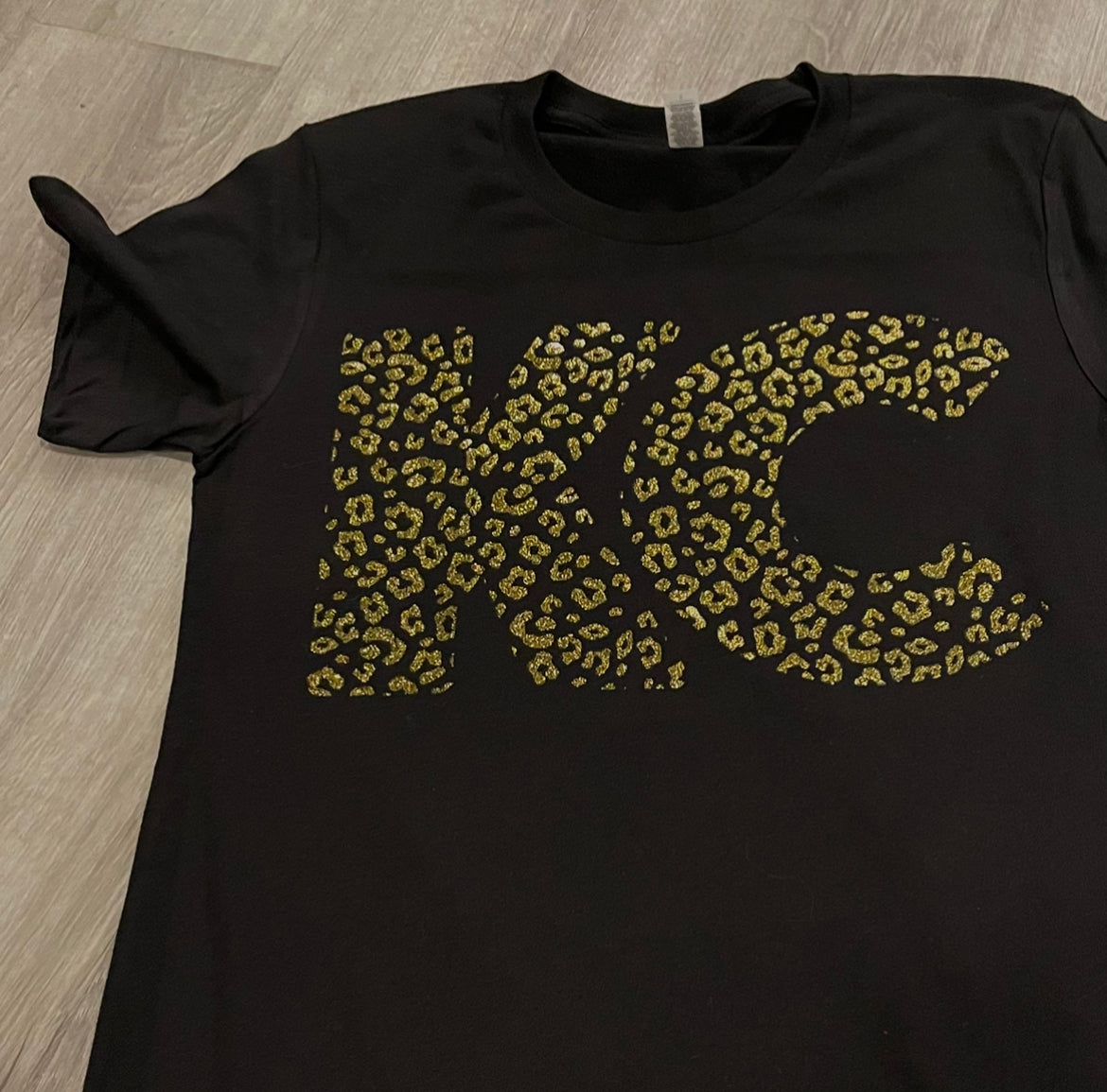 Glitter Leopard Print Kc Shirt Glitter KC Leopard Tee Kansas 