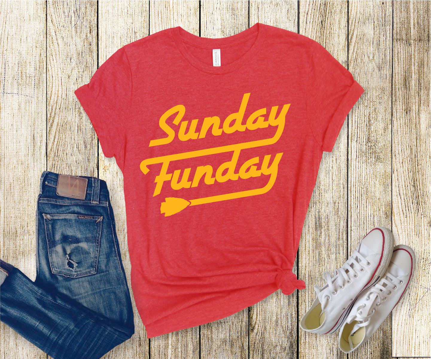 KC Sunday Funday Ash High Neck Tank