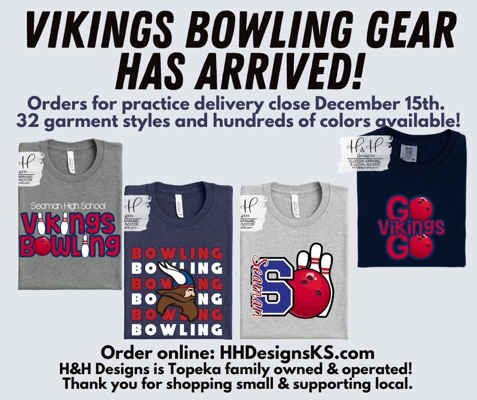 Vikings Bowling ~ Seaman High School Bowling – H&H Designs LLC