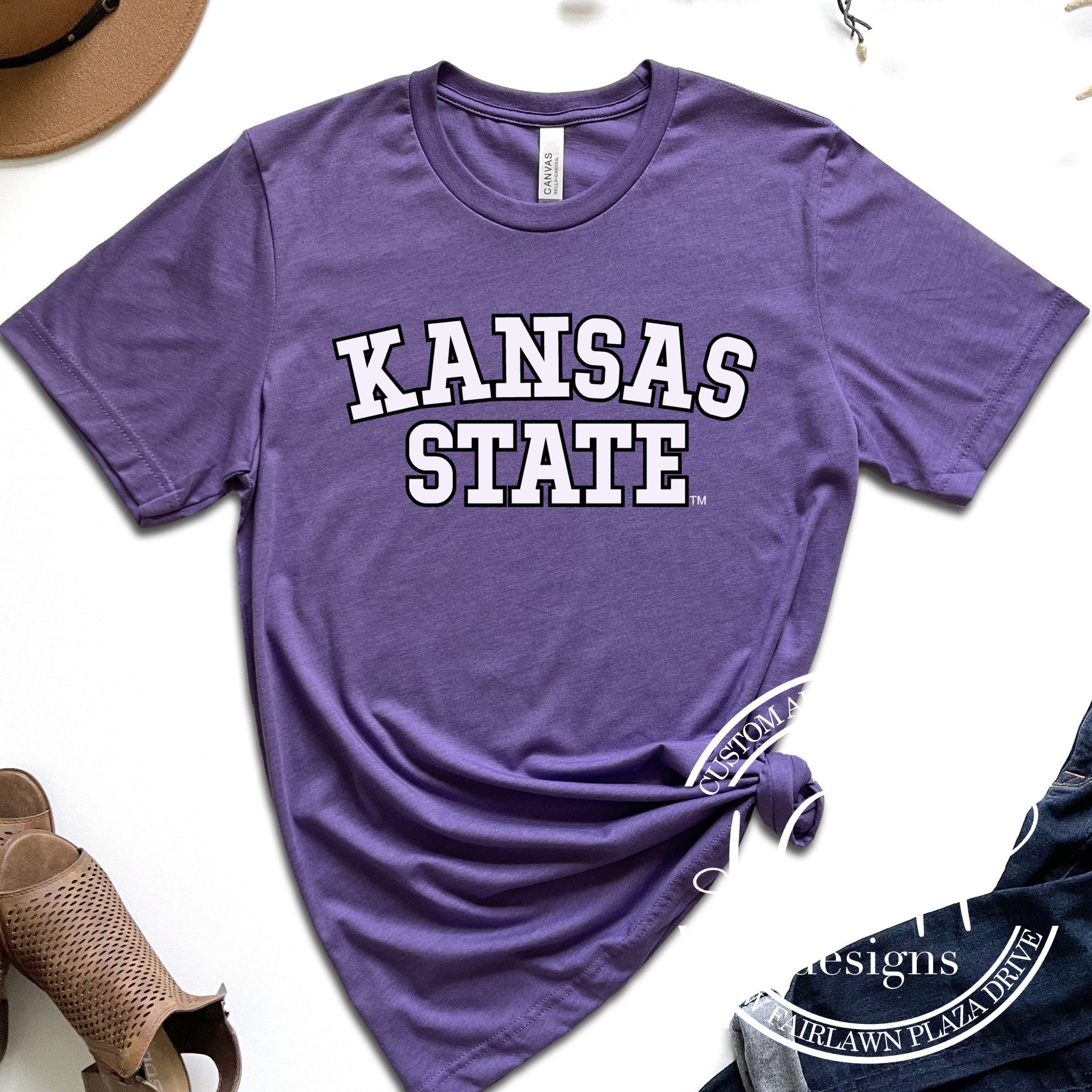 Kansas State Lavender Mock Patch ~ HHKSU112 ~ Licensed Apparel – H&H ...