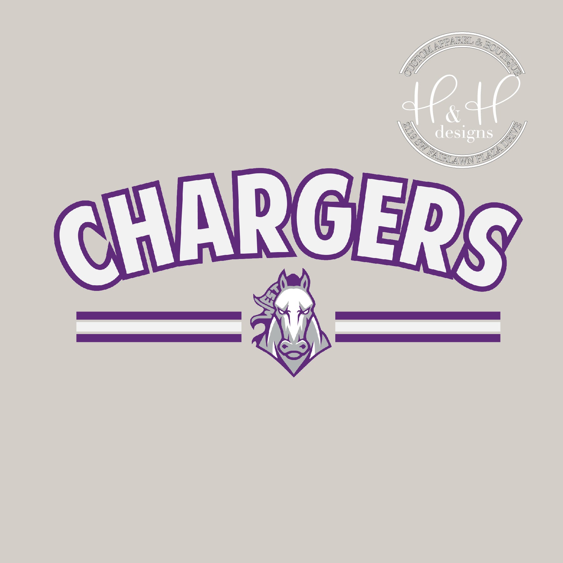 Chargers Mock Patch Triple Line - Topeka West Official Spirit Wear! – H ...