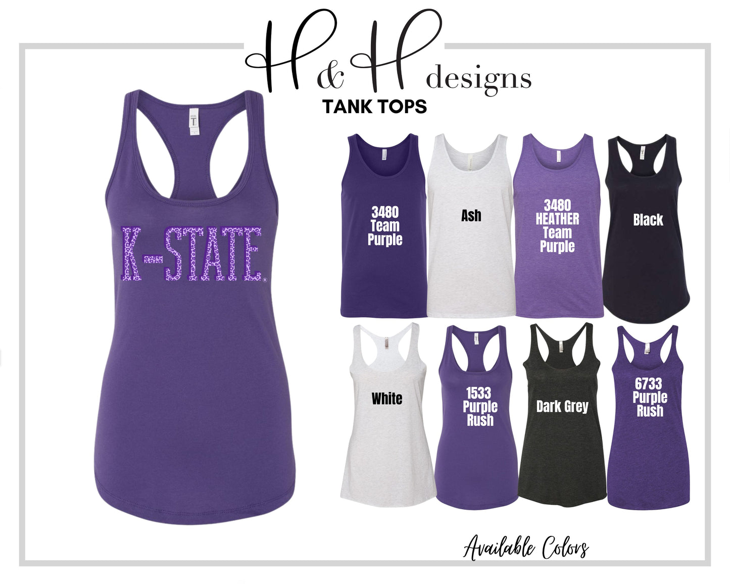 Animal Print K-State ~ HHKSU150  ~ Licensed K-State Apparel