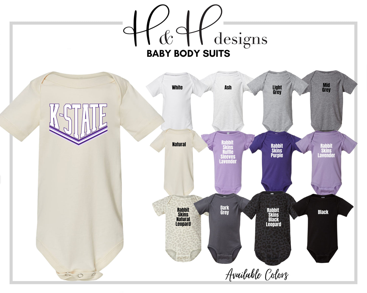 K-State Double Point ~ Licensed Apparel ~ HHKSU165