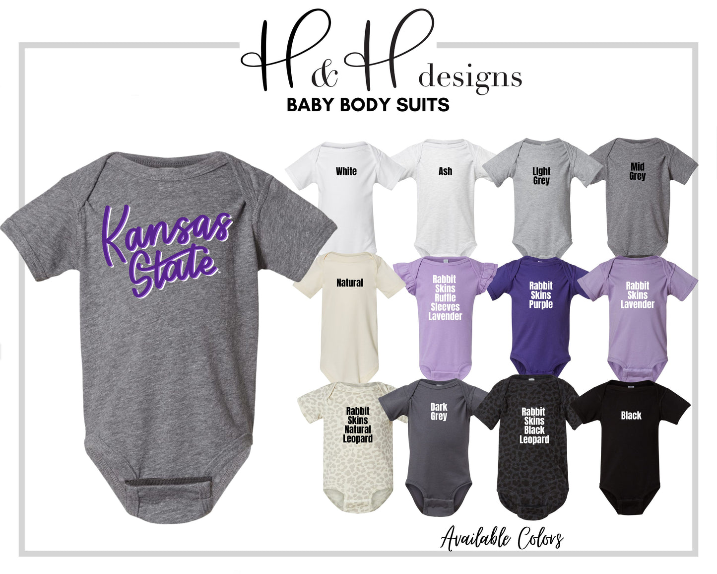 Kansas State Script MM ~ HHKSU130 ~ Licensed K-State Apparel