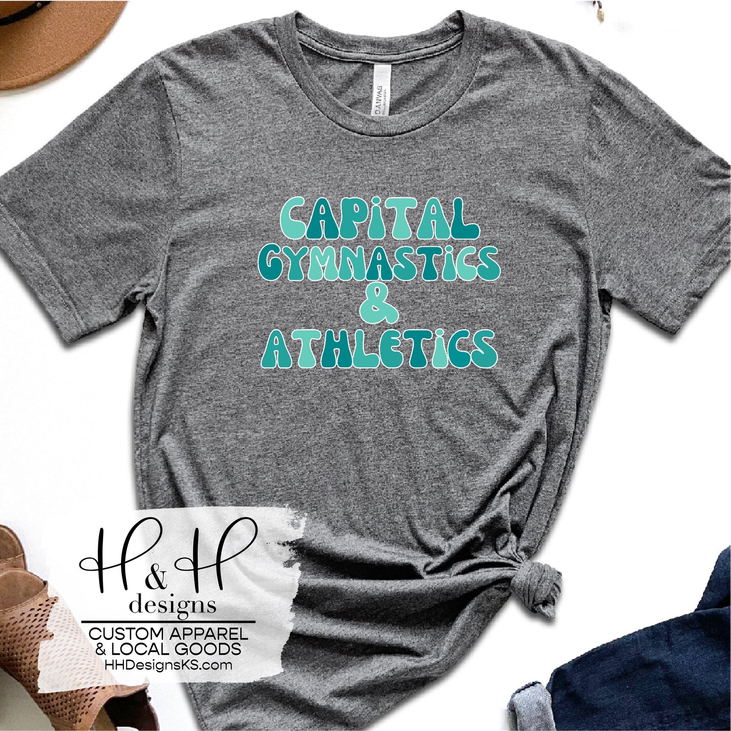 Capital Gymnastics & Athletics Retro Wavy ~ CGA Equipment Fundraiser