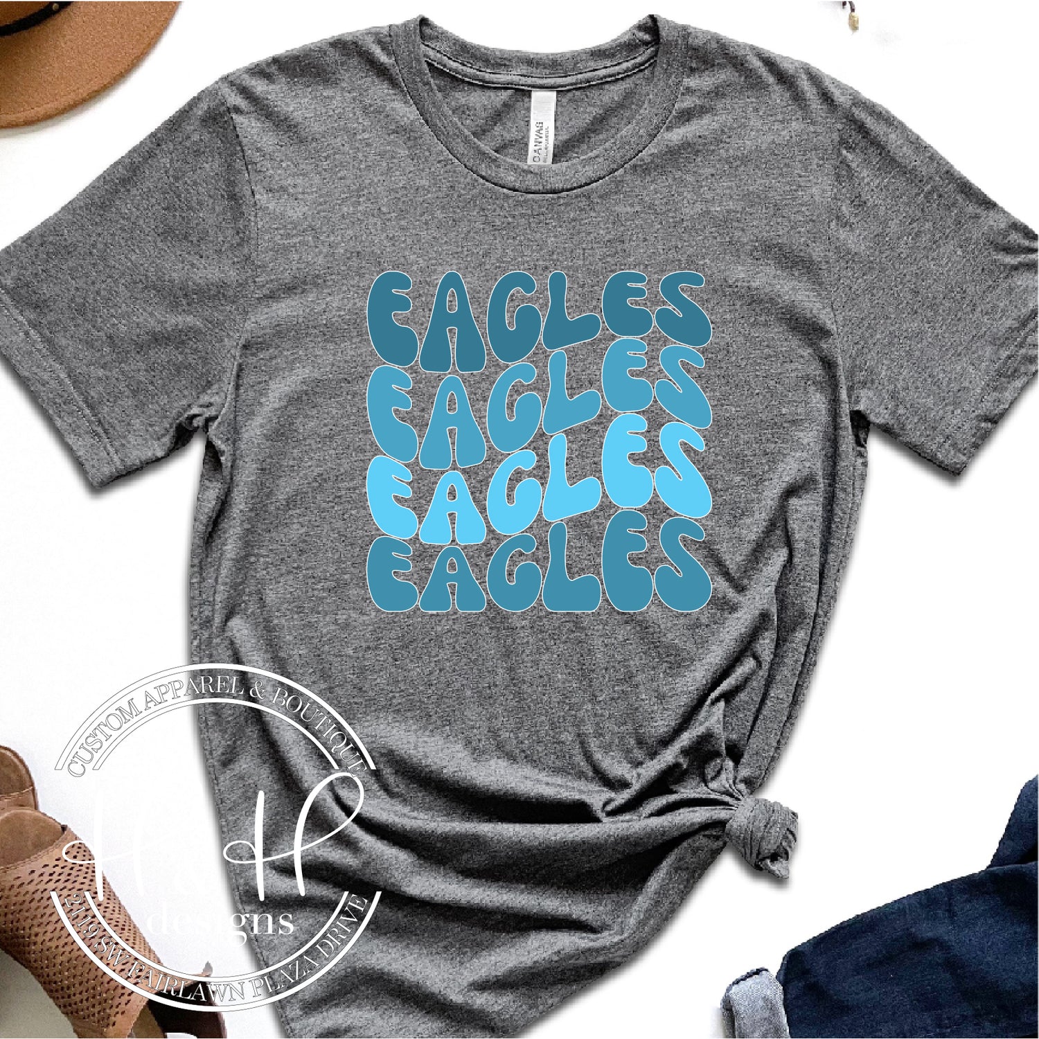 Philadelphia Eagles Team Blue AOP/ Printed + Baseball Jersey S-5XL