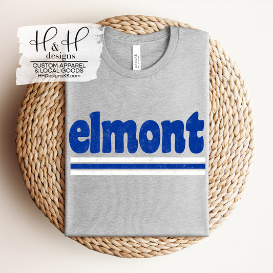 Elmont Retro Triple Line ~ Elmont Elementary 2024