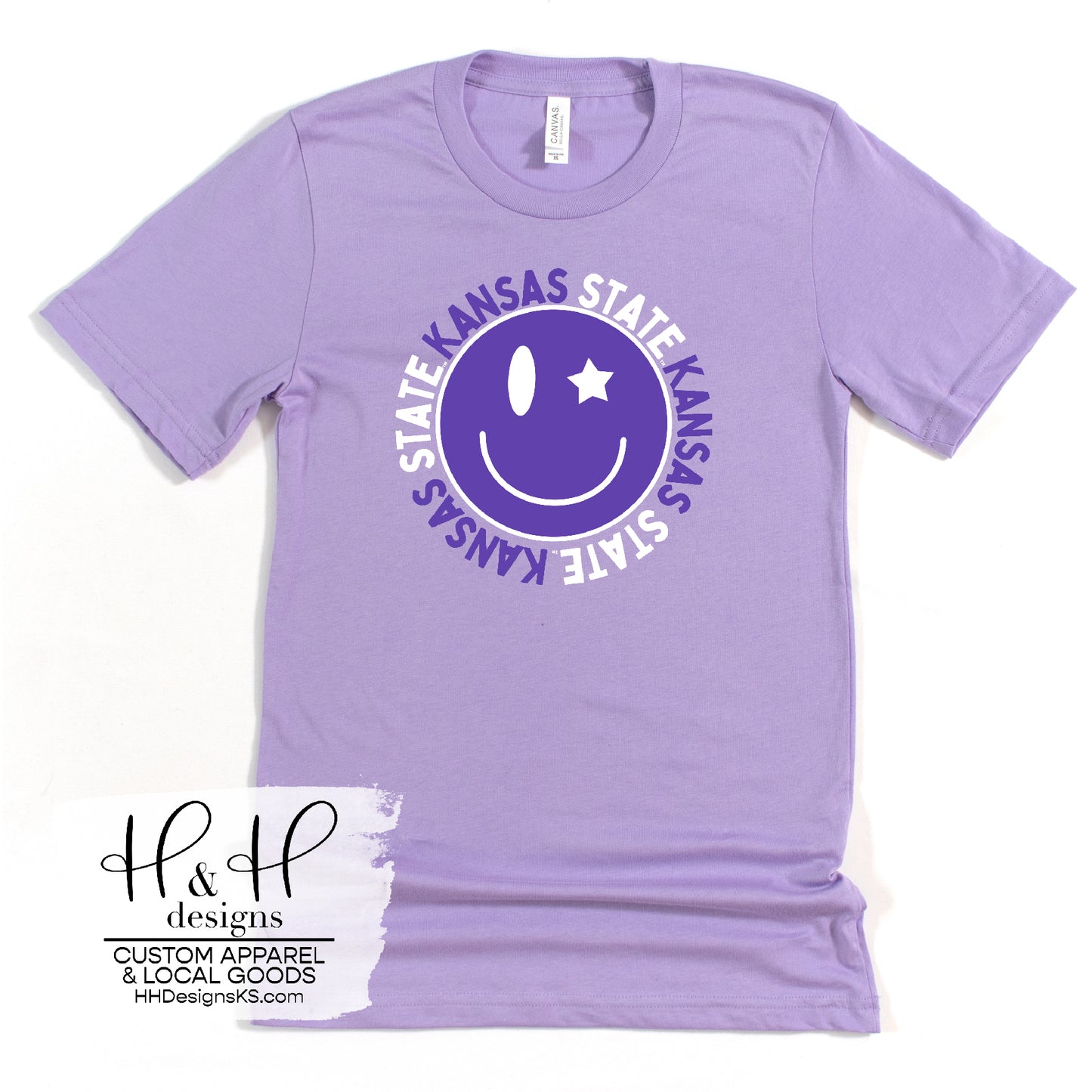 Kansas State Smiley ~ HHKSU126 ~ Licensed K-State Apparel