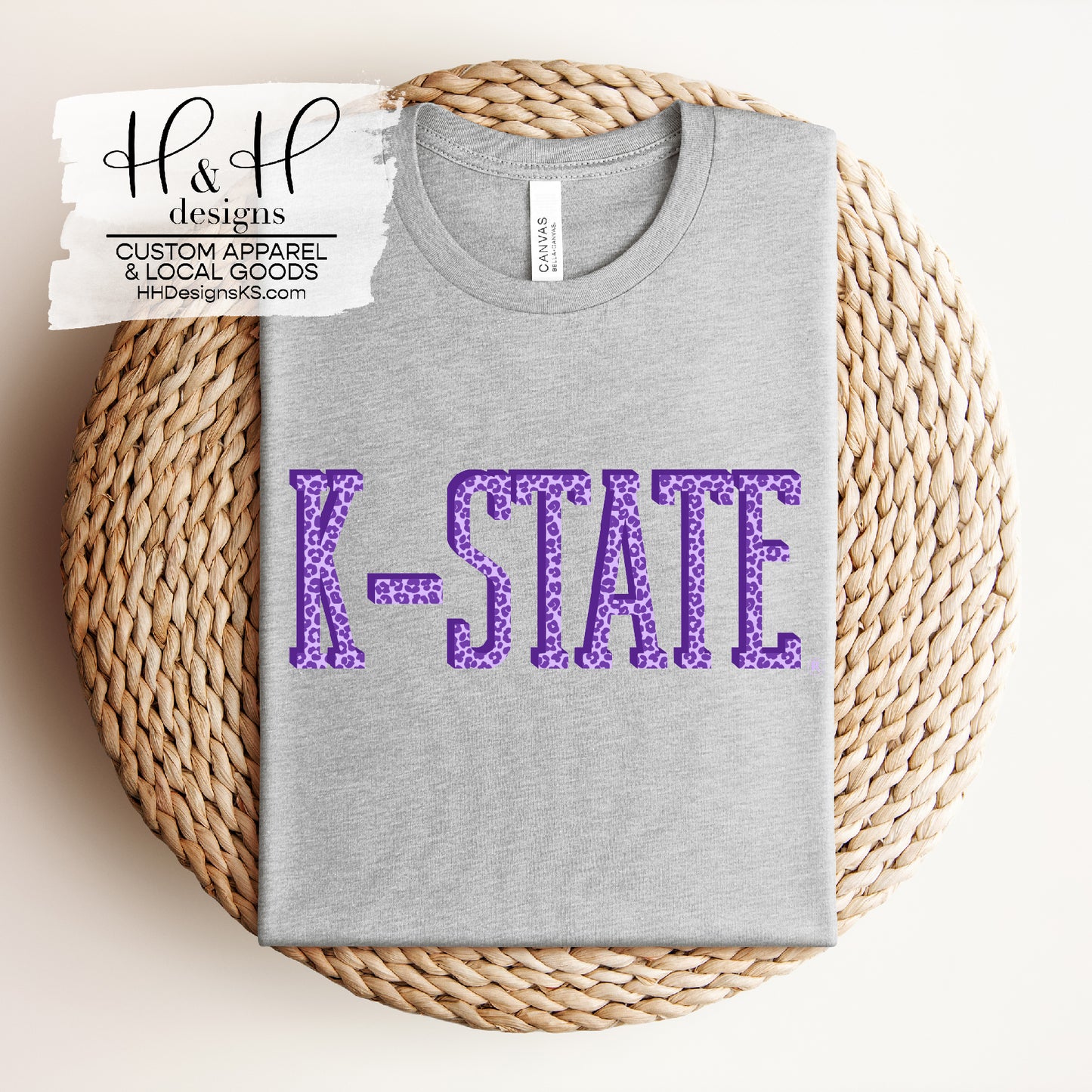 Animal Print K-State ~ HHKSU150  ~ Licensed K-State Apparel