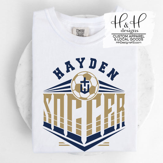 Navy & Gold Hayden Soccer 2024- Hayden Men's Soccer 2024