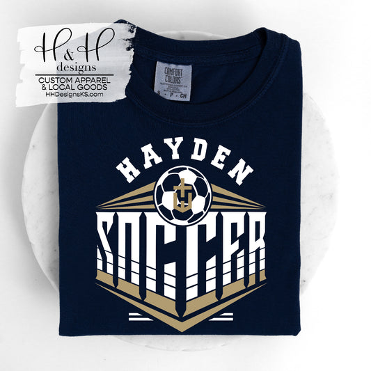 White & Gold Hayden Soccer 2024- Hayden Men's Soccer 2024