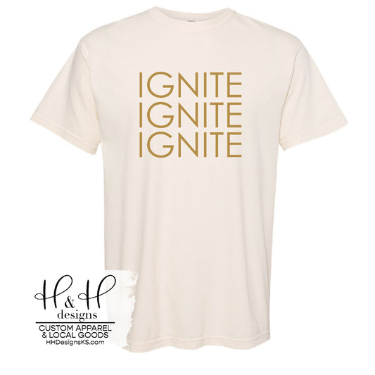 Ignite Ivory Comfort Colors Tee  - adult only - Ignite Hybrid School