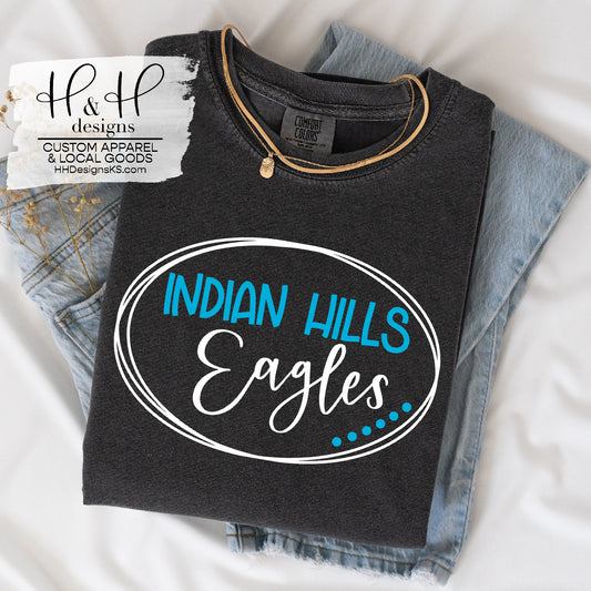 Indian Hills Handlettered Oval