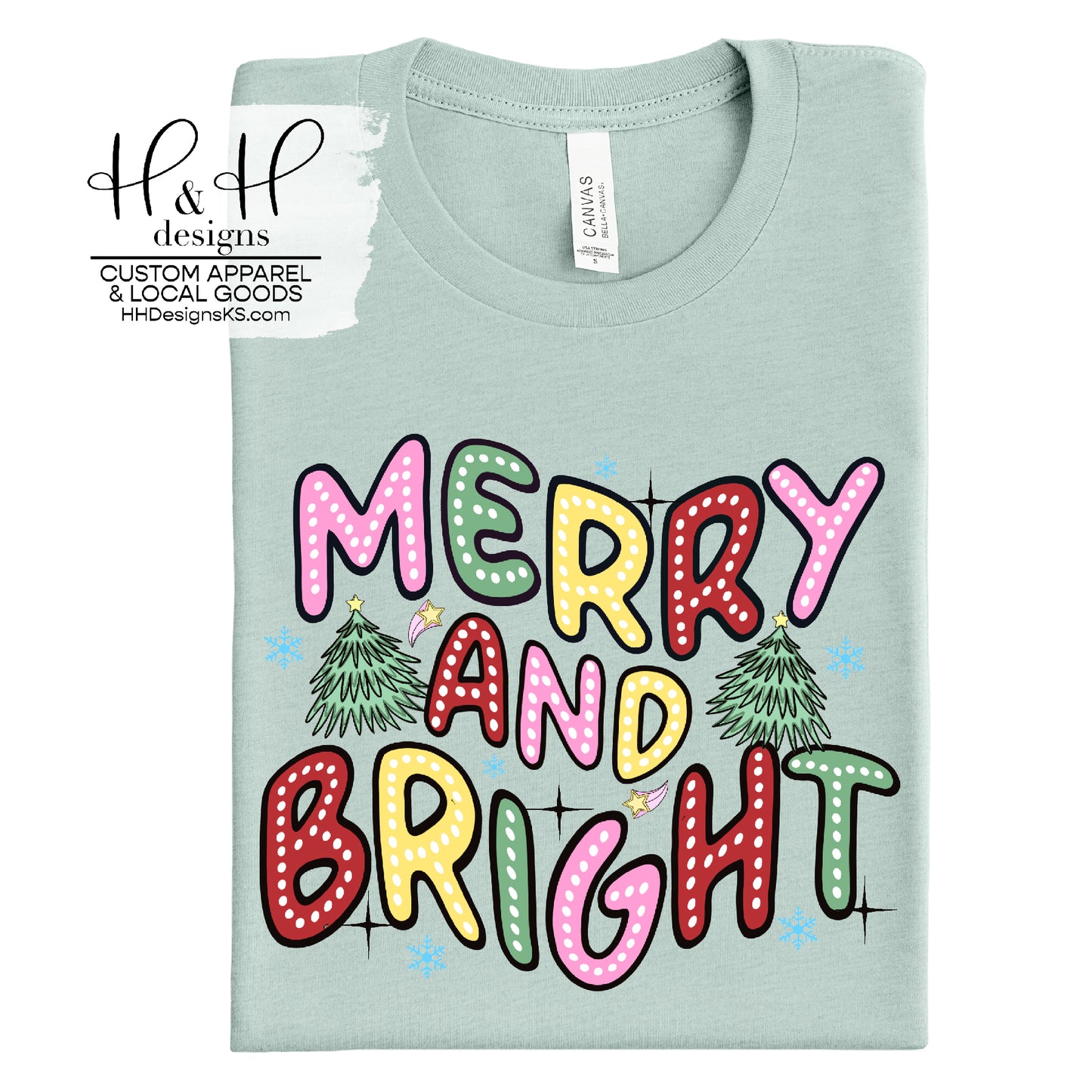 Merry and Bright Retro Wavy ~ Christmas 2024