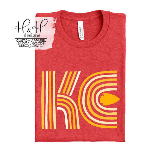 Monotone KC Lined Initials