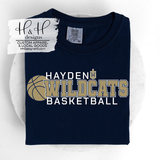 White & Gold Hayden Basketball 2024