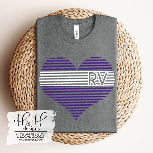 Royal Valley Lined Heart