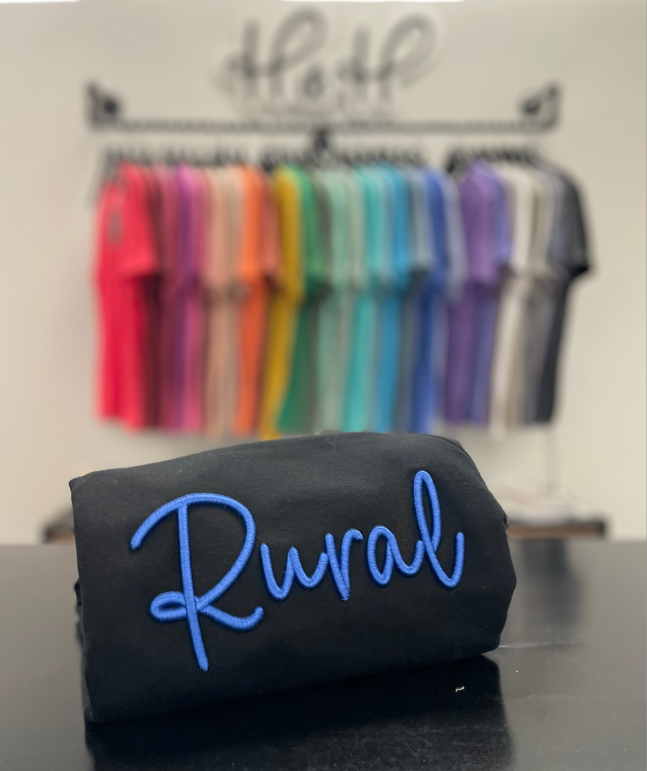 Rural Puff ~ Royal 3D Script Embroidery