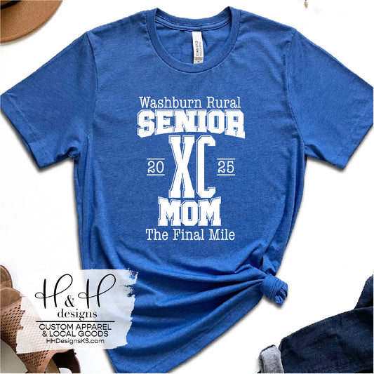 Washburn Rural Senior Cross Country Parent / Grandparent Fan Gear - Custom Name