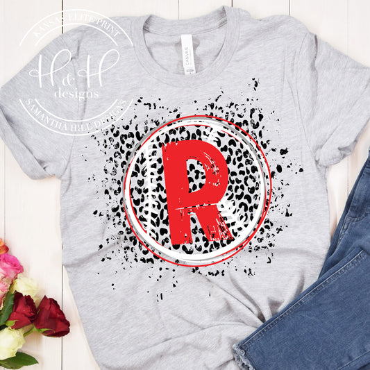 Rossville Baseball Leopard Splatter - Baseball - Softball - HH312