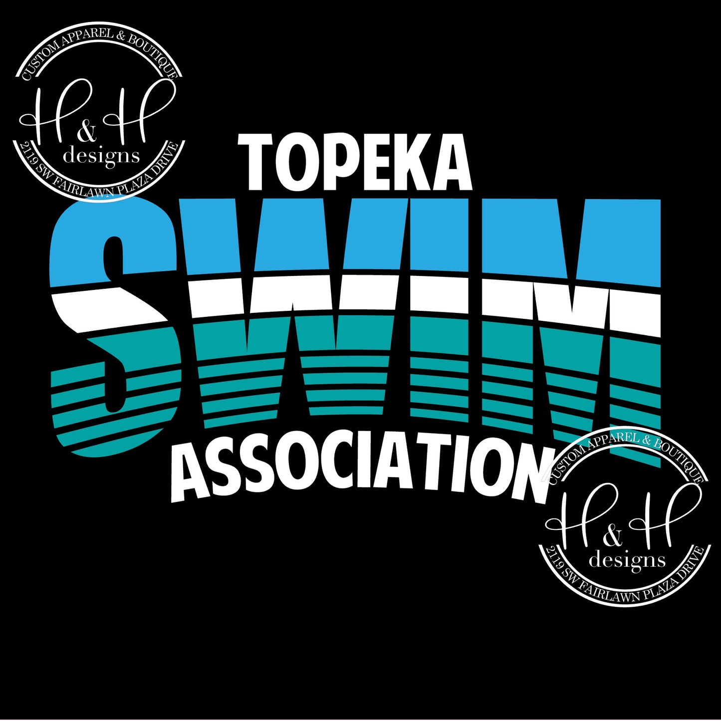 Large Tote Bag - Topeka Swim Association